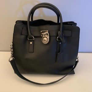 Michael Kors Large Hamilton Leather Satchel